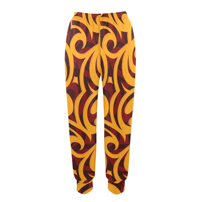 Maori Pattern Print Design 02 Women's Casual Track Pants