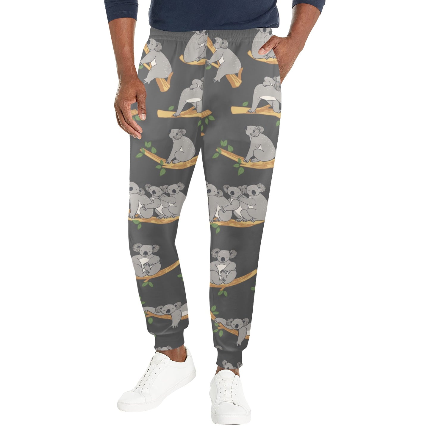 Koala Pattern Print Design 07 Men's Casual Track Pants