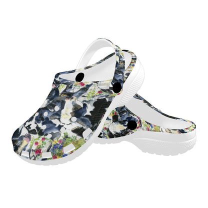 Cow Watercolor Print Pattern Unisex Clogs Shoes