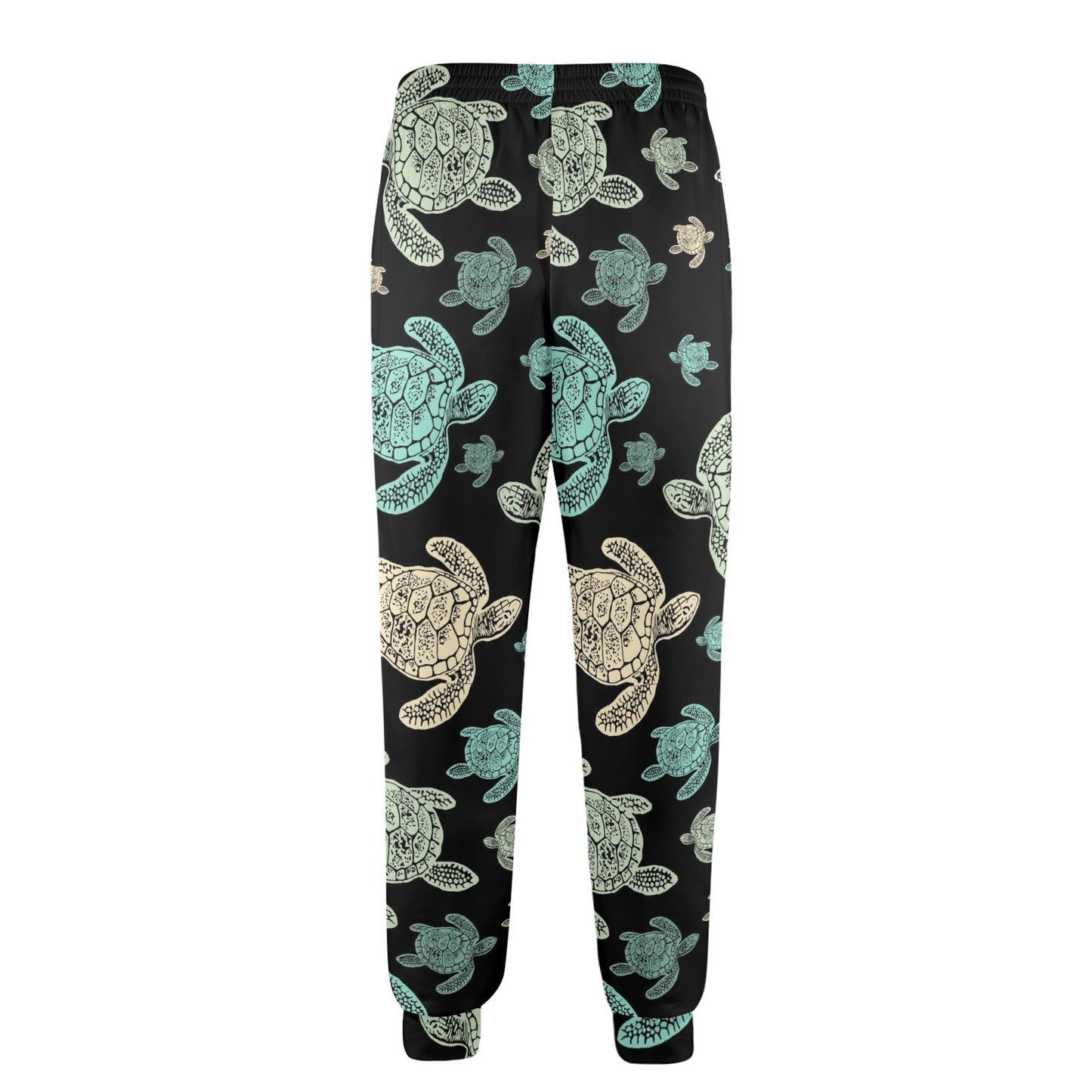 Sea Turtle Stamp Pattern Men's Casual Track Pants