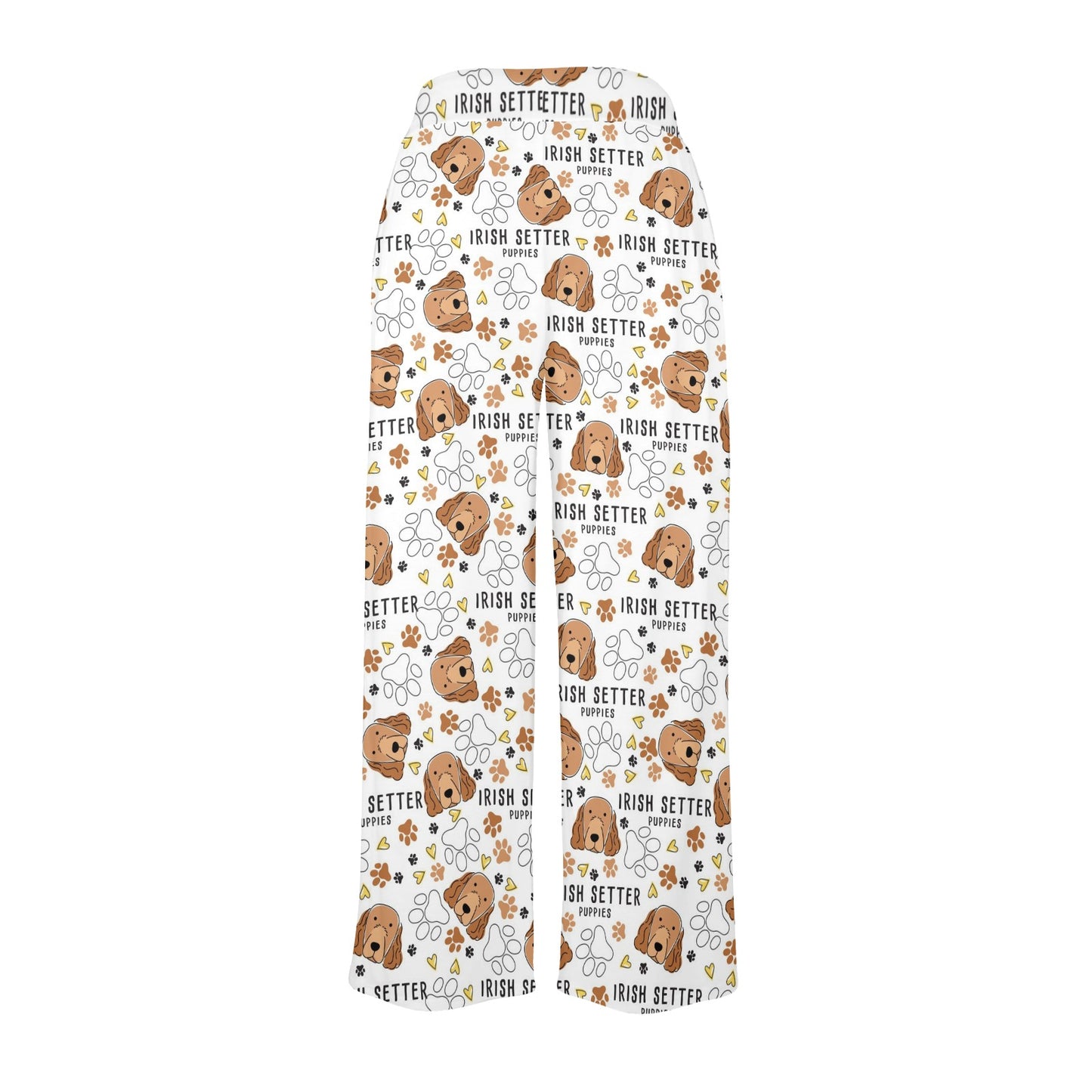 Setters Irish Print Design LKS301 Women's Wide Leg Lounge Pants