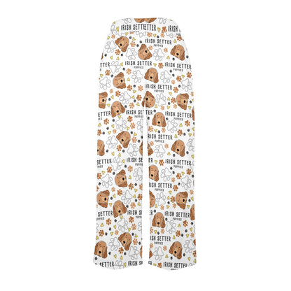 Setters Irish Print Design LKS301 Women's Wide Leg Lounge Pants