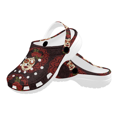Day of the Dead Mexican Girl Unisex Clogs Shoes