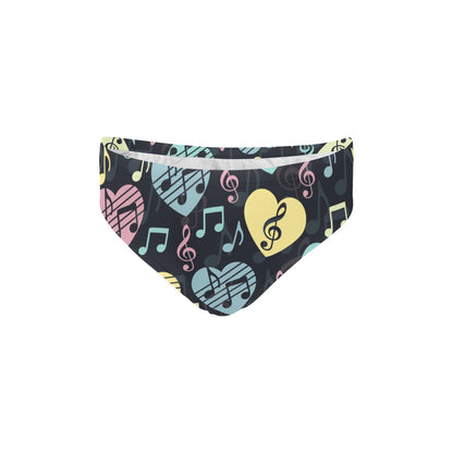 Music note Pattern Print Design A03 Men's Swimming Briefs