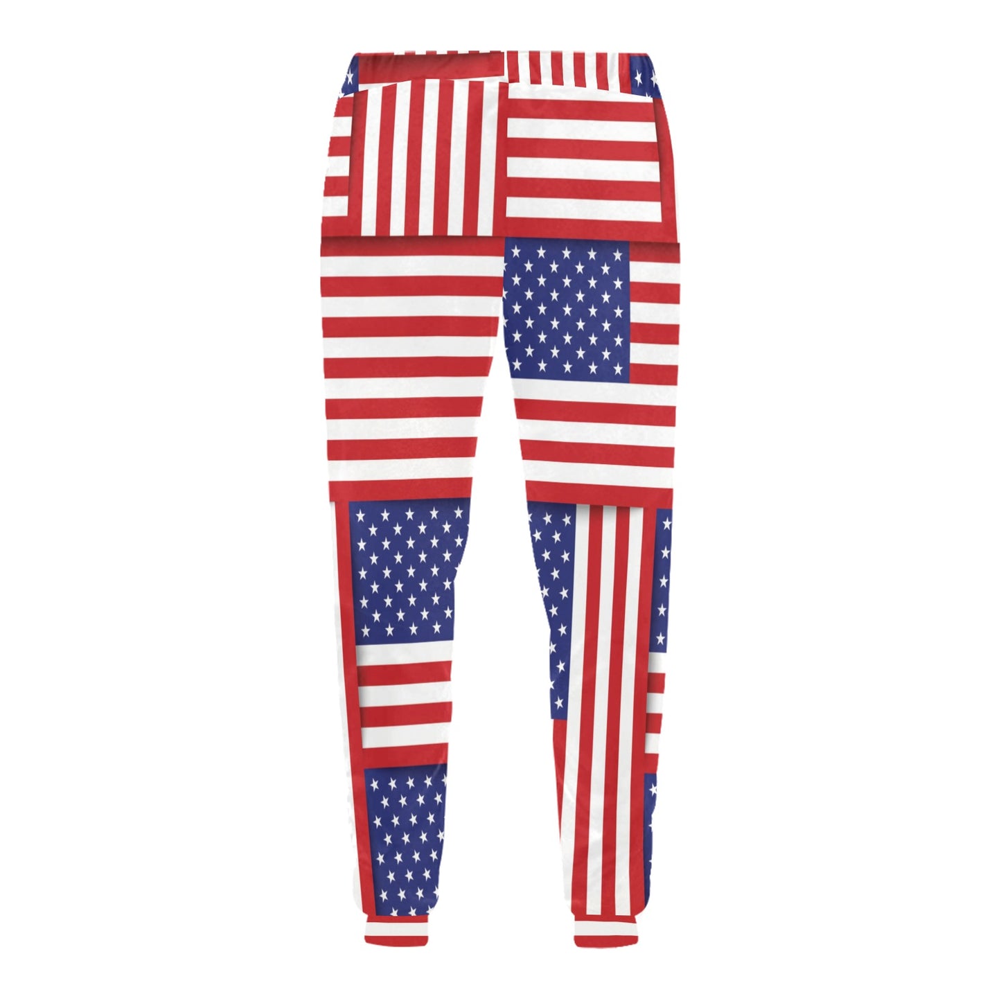 Patriotic US Flag Pattern Print Design A01 Men's Sweatpants