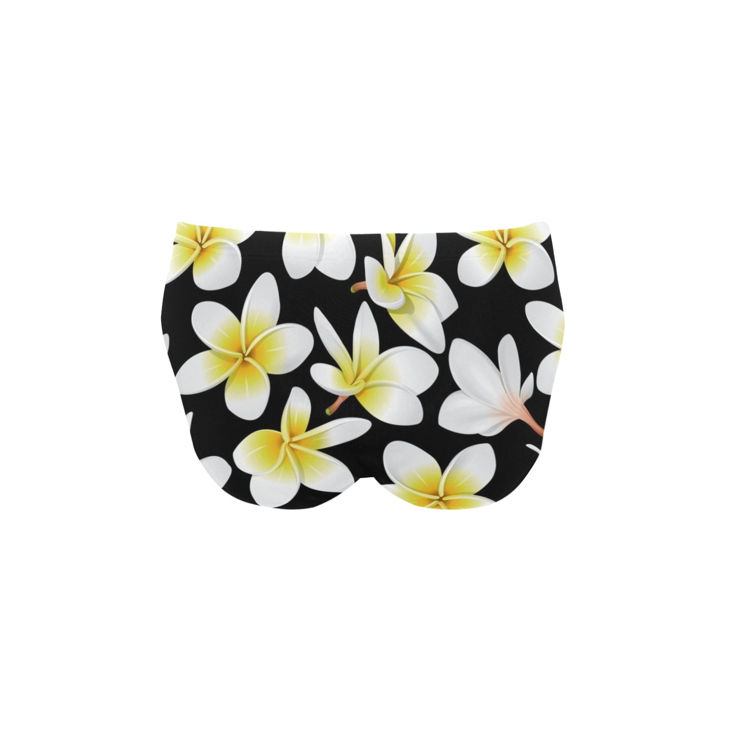 Yellow Plumeria Hawaiian Flowers Men's Swimming Briefs