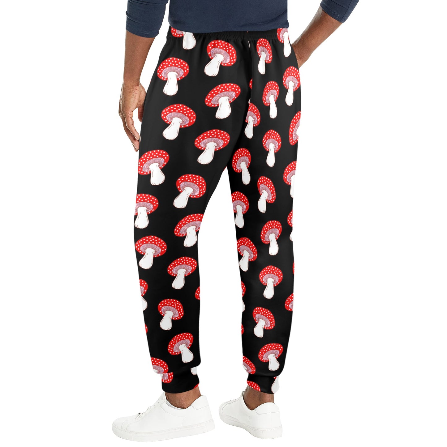 Mushroom Pattern Print Design A02 Men's Casual Track Pants