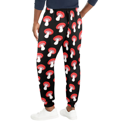 Mushroom Pattern Print Design A02 Men's Casual Track Pants