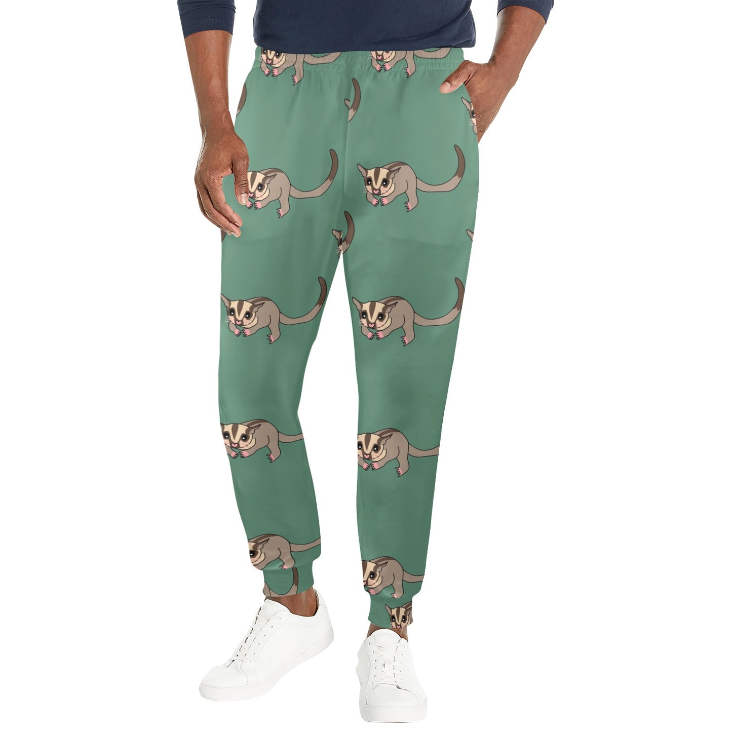 Sugar Glider Pattern Print Design 01 Men's Casual Track Pants