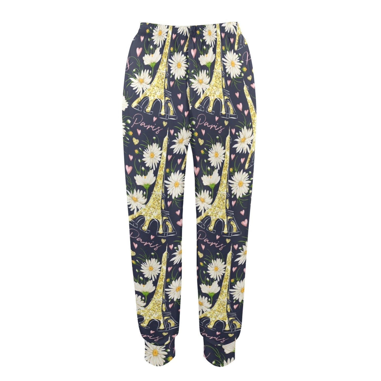 eiffel tower Design Print Pattern JJ0179 Women's Casual Track Pants