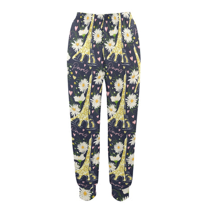 eiffel tower Design Print Pattern JJ0179 Women's Casual Track Pants