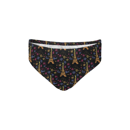 Eiffel Tower Love Paris Print Men's Swimming Briefs