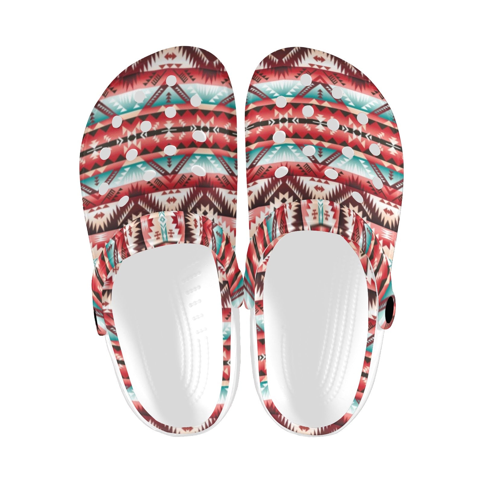 Aztec Western Style Print Pattern Unisex Clogs Shoes