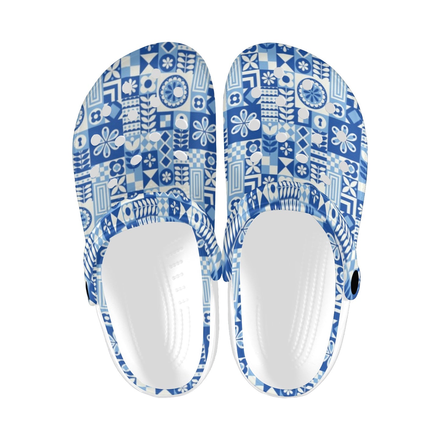 Swedish Print Pattern Unisex Clogs Shoes