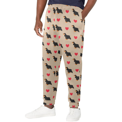 Cocker Pattern Print Design 02 Men's Casual Track Pants