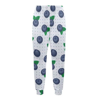 Blueberry Pattern Print Design BB02 Men's Casual Track Pants