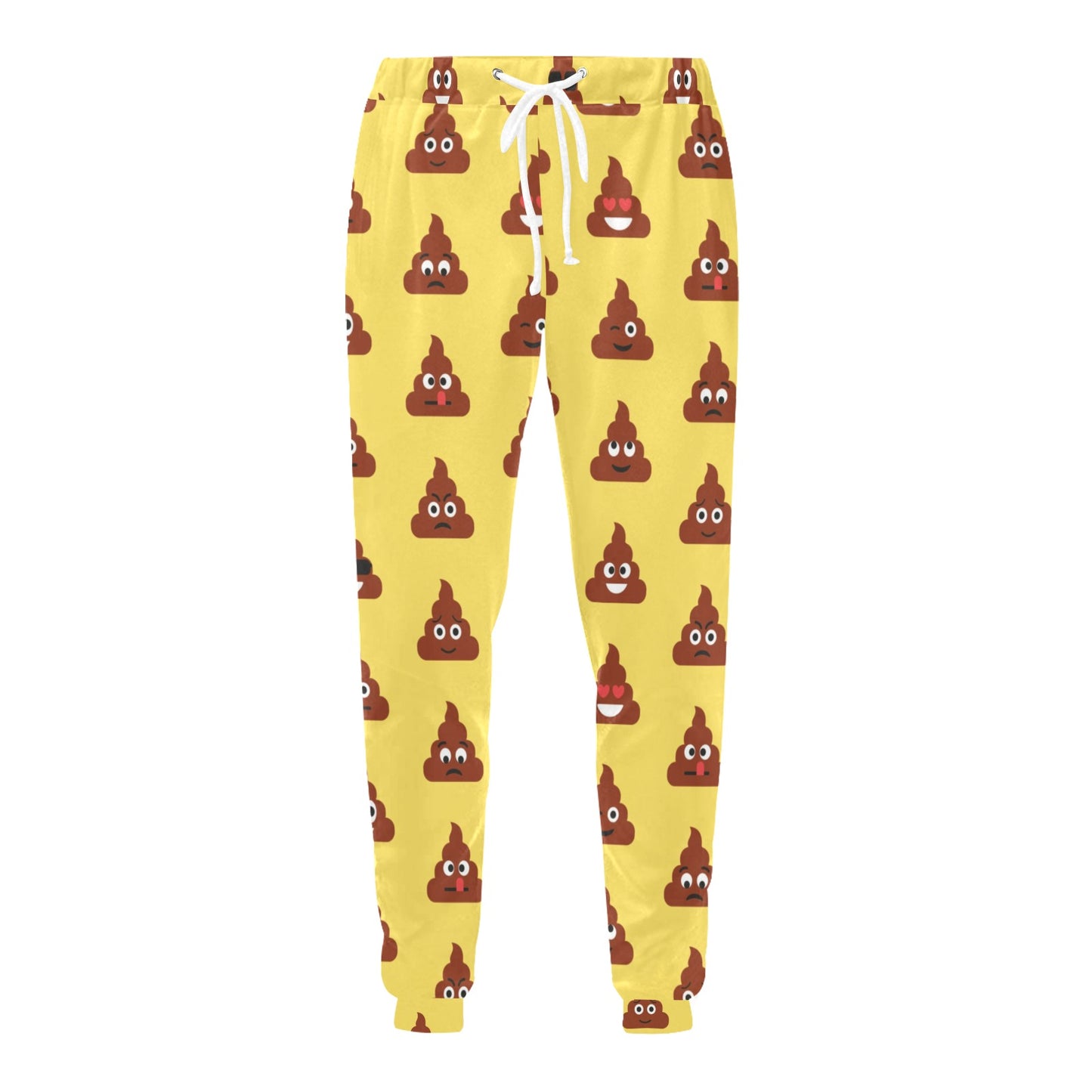 Emoji Poop Print Pattern Men's Sweatpants