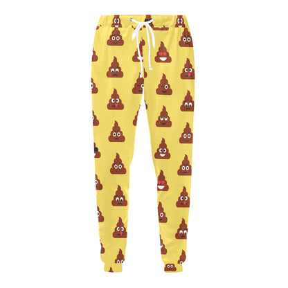 Emoji Poop Print Pattern Men's Sweatpants