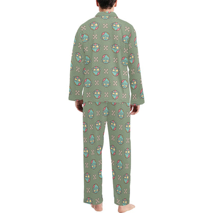 Zombie Print Design LKS301 Men's Long Pajama Set