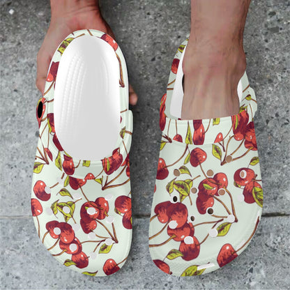 Cherry Hand Draw Unisex Clogs Shoes