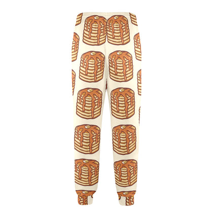 Pancake Pattern Print Design A02 Men's Casual Track Pants