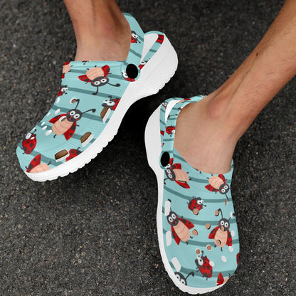 Ladybug Happy Print Pattern Unisex Clogs Shoes