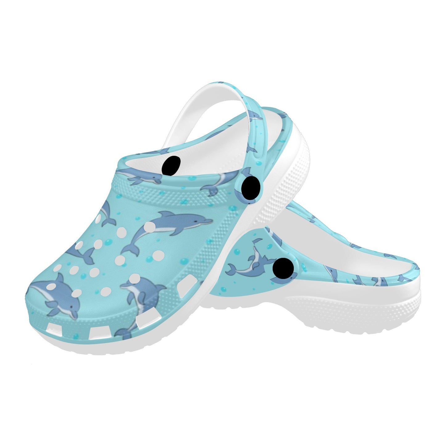 Dolphin Baby Cute Print Pattern Unisex Clogs Shoes