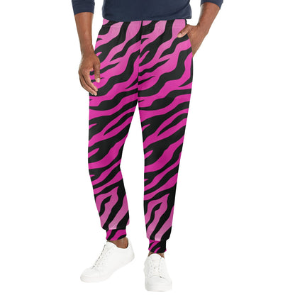 Pink Zebra Men's Casual Track Pants