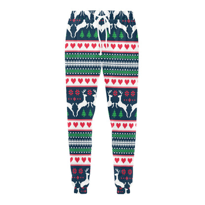 Reindeer Pattern Print Design 03 Men's Sweatpants