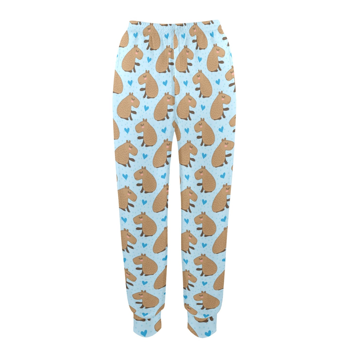 Capybara Pattern Print Design 01 Women's Casual Track Pants