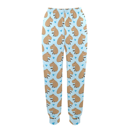 Capybara Pattern Print Design 01 Women's Casual Track Pants
