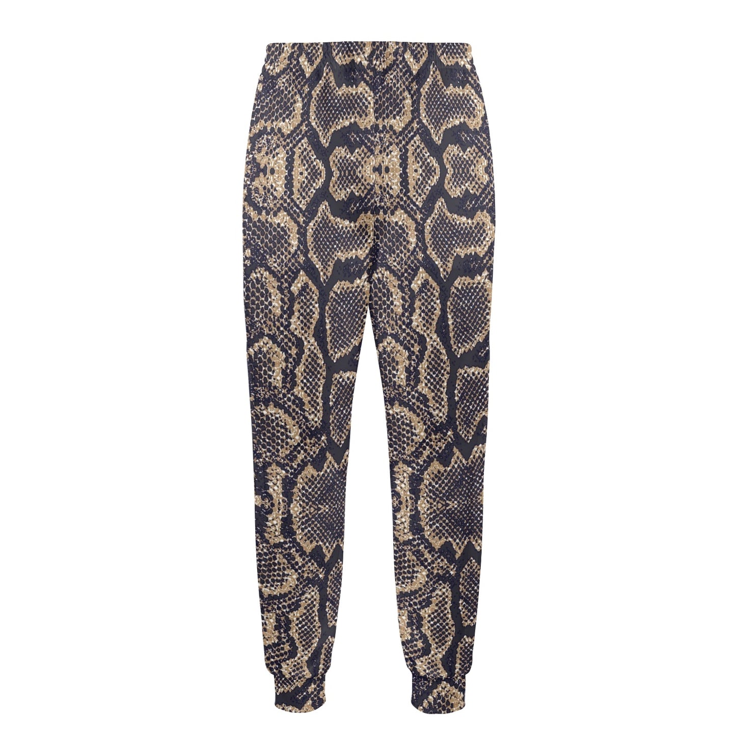 Snake Skin Pattern Print Men's Casual Track Pants