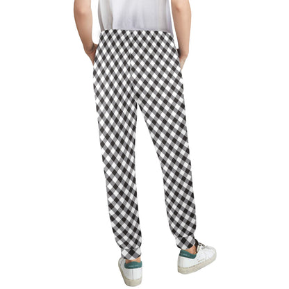 Gingham Print Design LKS402 Women's Casual Track Pants