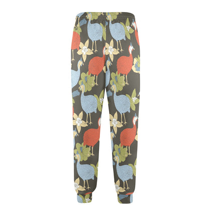 Guinea Fowl Pattern Print Design 02 Men's Casual Track Pants