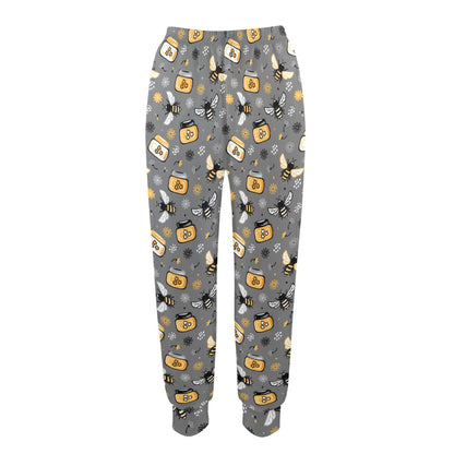 Honey Bee Print Design LKS301 Women's Casual Track Pants