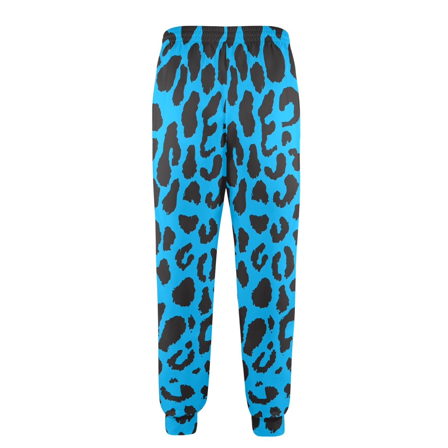 Cheetah Blue Print Pattern Men's Casual Track Pants