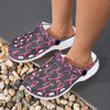 Breast Cancer Awareness Pattern Unisex Clogs Shoes