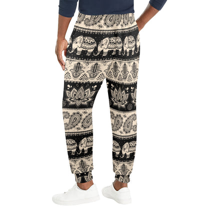 Elephant Hansa Lotus Pattern Men's Casual Track Pants