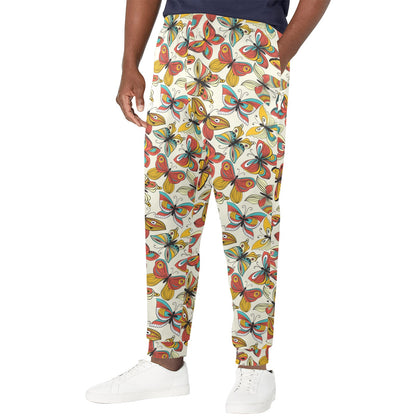 Butterfly Pattern Print Design 02 Men's Casual Track Pants