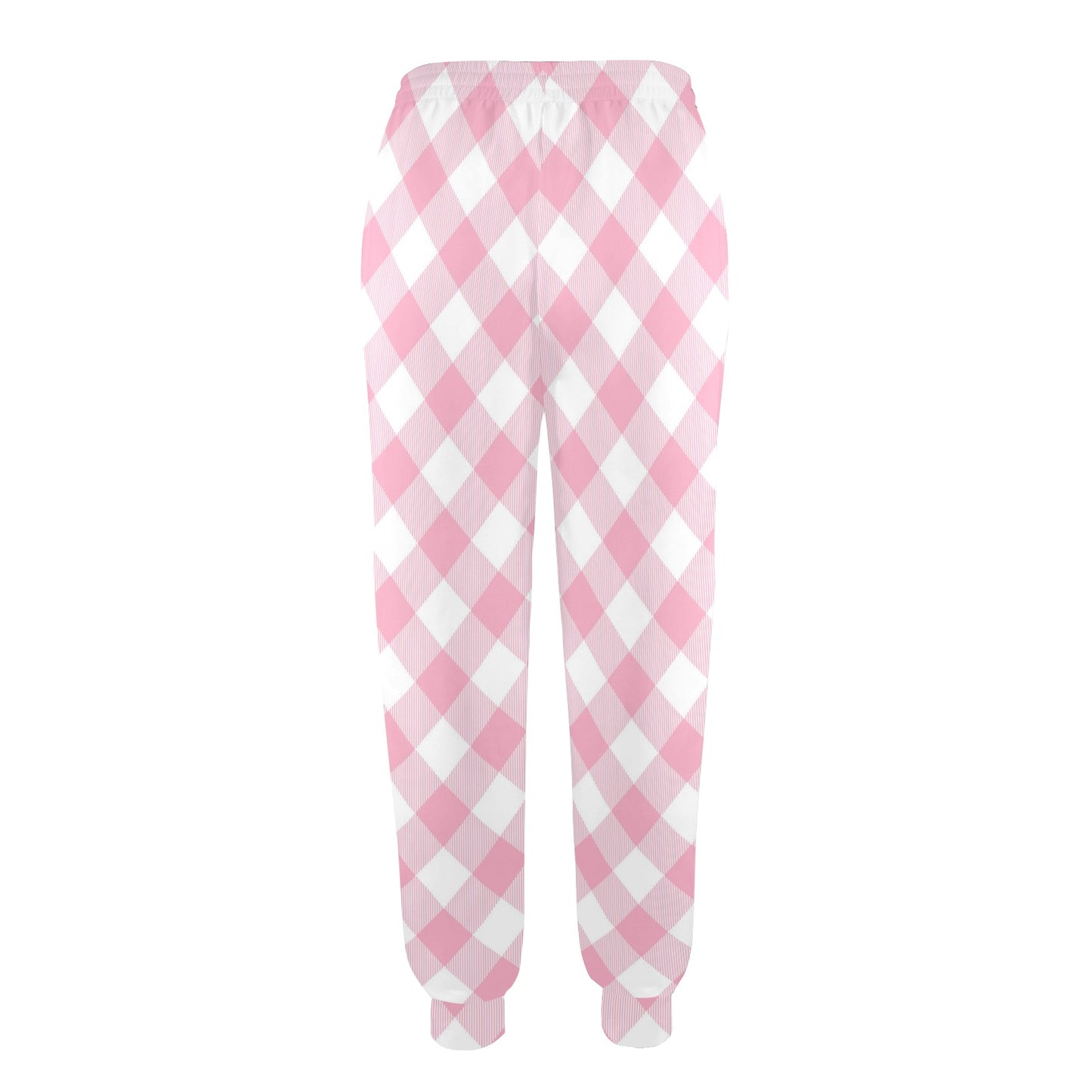 Gingham Pink Pattern Print Design 02 Women's Casual Track Pants