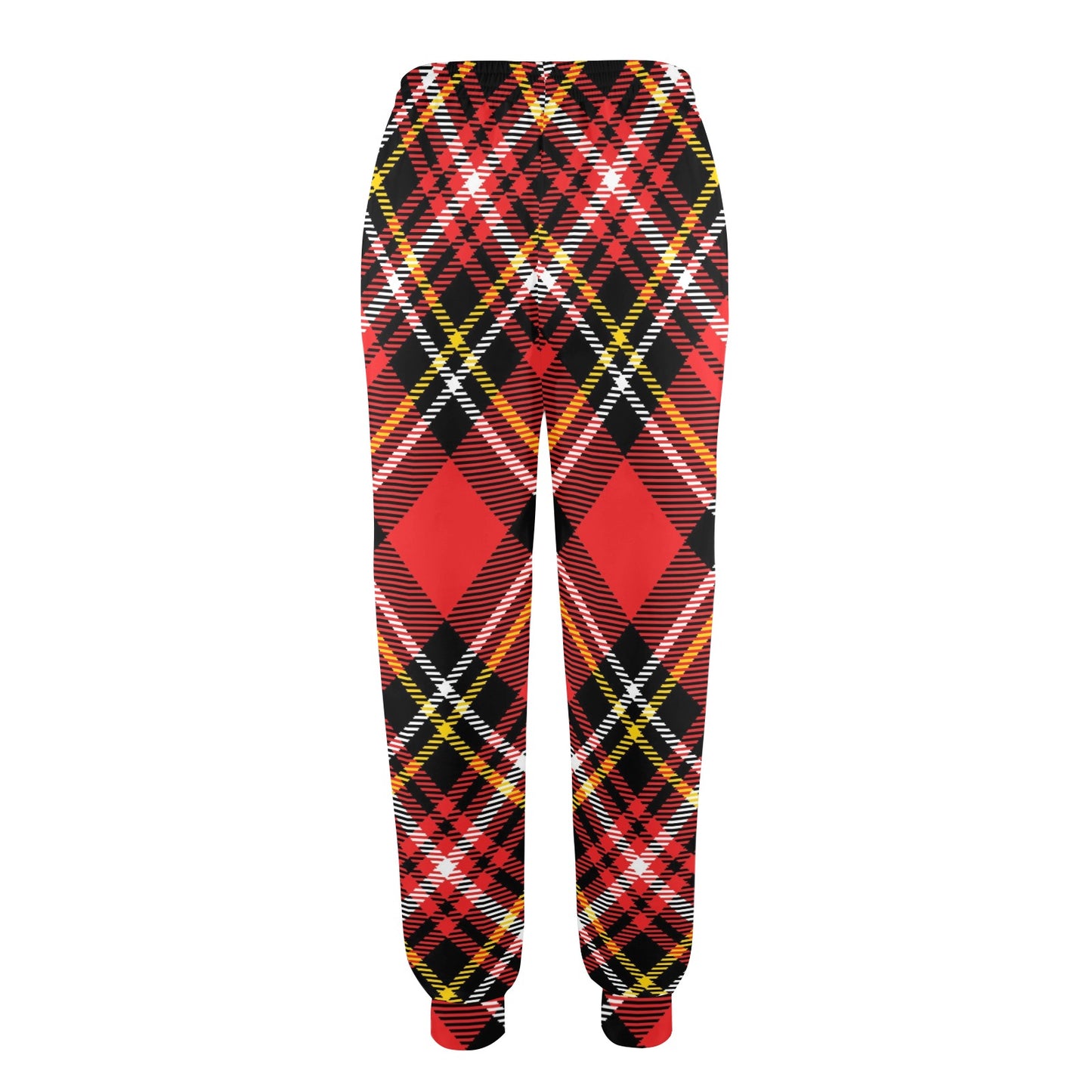 Plaid Red Pattern Print Design A03 Women's Casual Track Pants