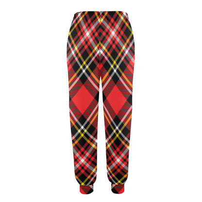 Plaid Red Pattern Print Design A03 Women's Casual Track Pants