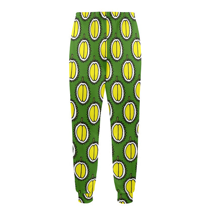 Durian Pattern Print Design DR01 Men's Casual Track Pants