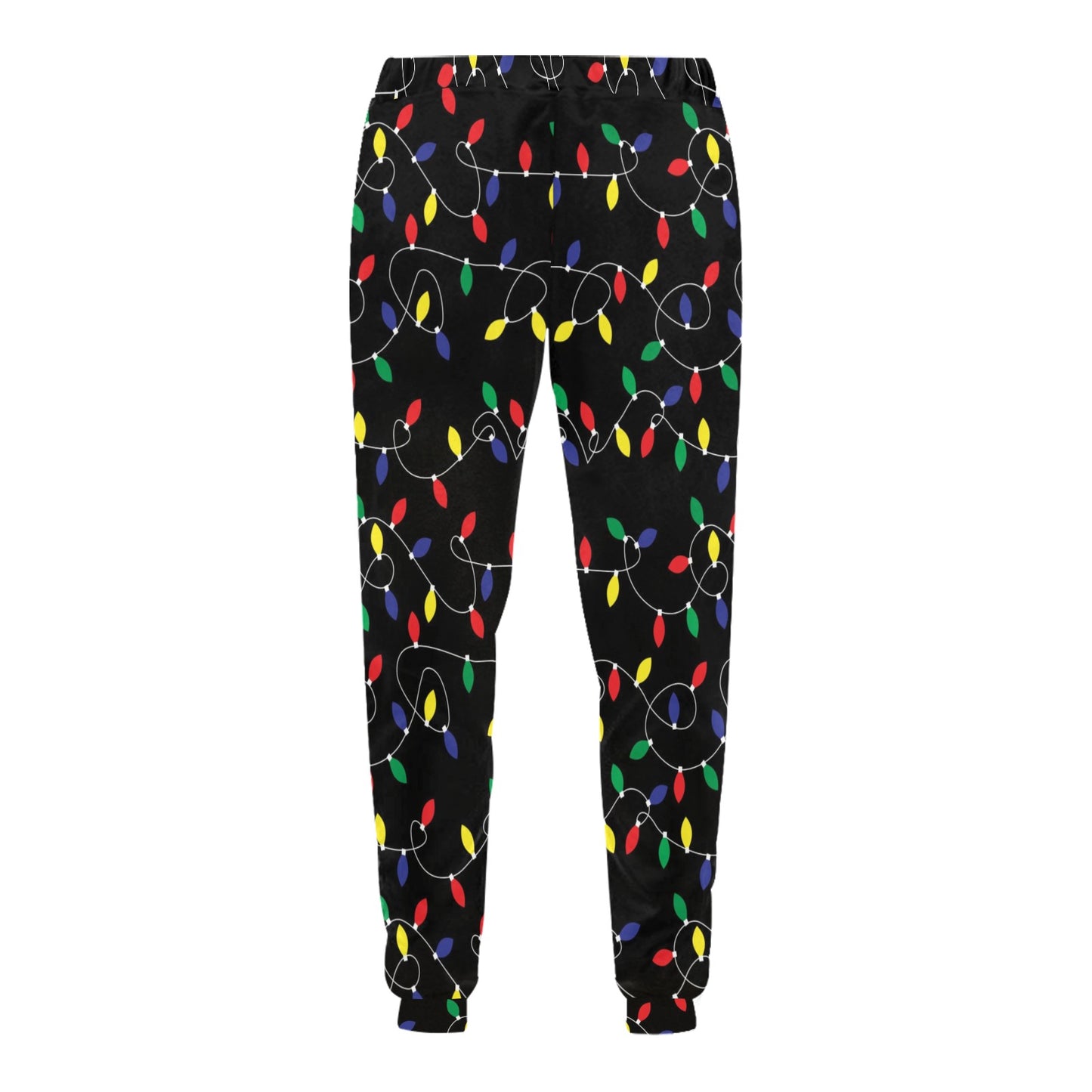 Christmas Light Pattern Print Design 04 Men's Sweatpants