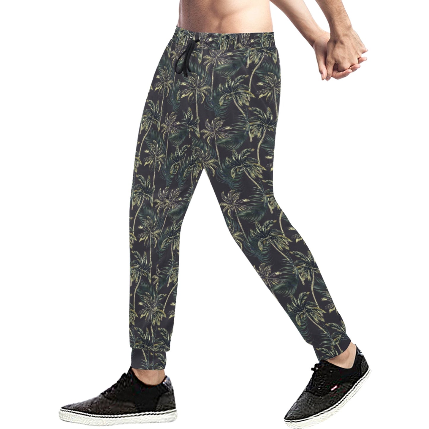 Palm Tree Background Design Print Men's Sweatpants