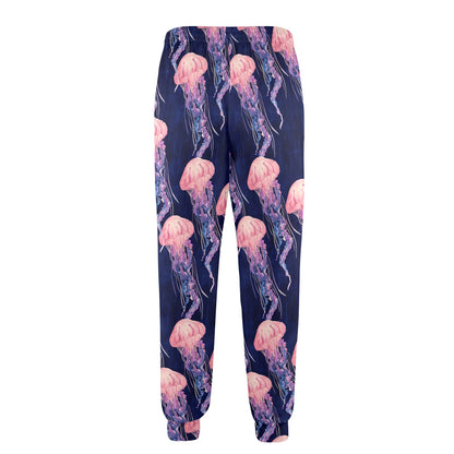 Jellyfish Pattern Print Design 03 Men's Casual Track Pants