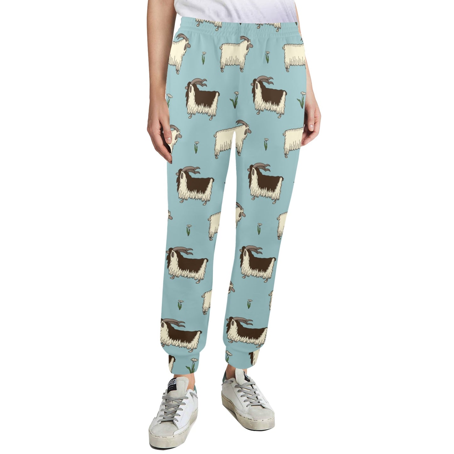 Goat Pattern Print Design 02 Women's Casual Track Pants