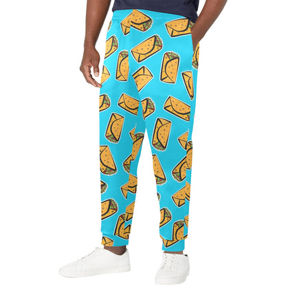 burrito Design Print Pattern JJ020 Men's Casual Track Pants