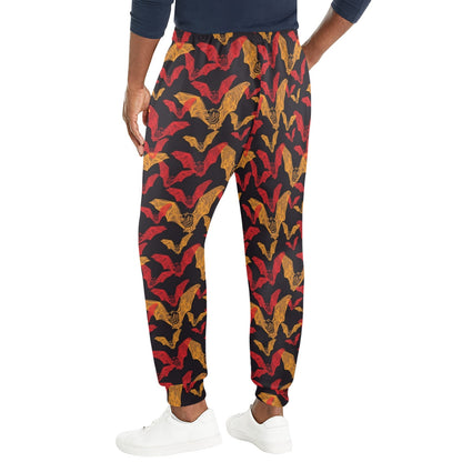 Bat Pattern Print Design 01 Men's Casual Track Pants