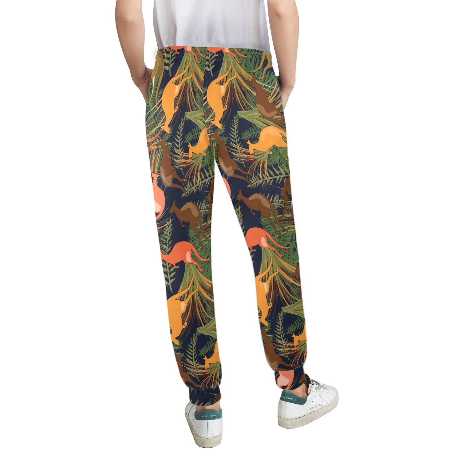 Kangaroos Pattern Print Design 07 Women's Casual Track Pants